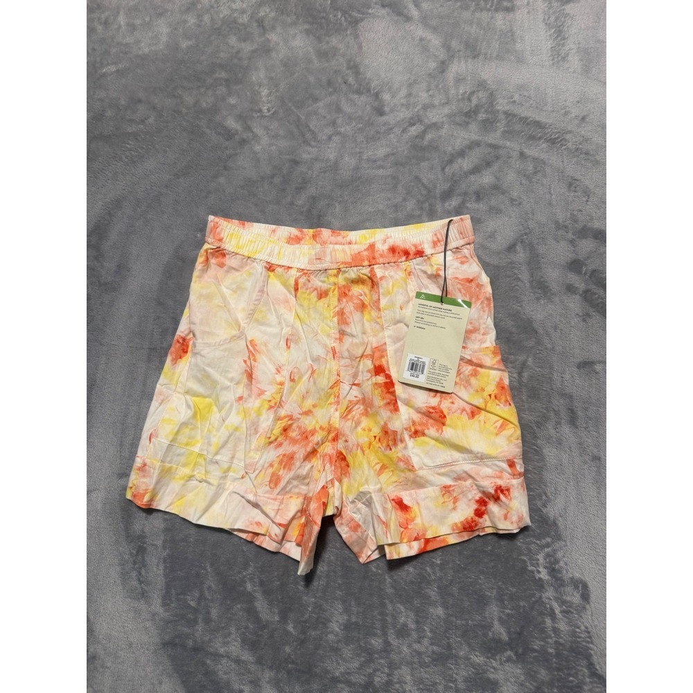 Alpine Design Camp Shorts Womens XS Soft Peach Coral Tie Dye UPF 30+ 4in Inseam